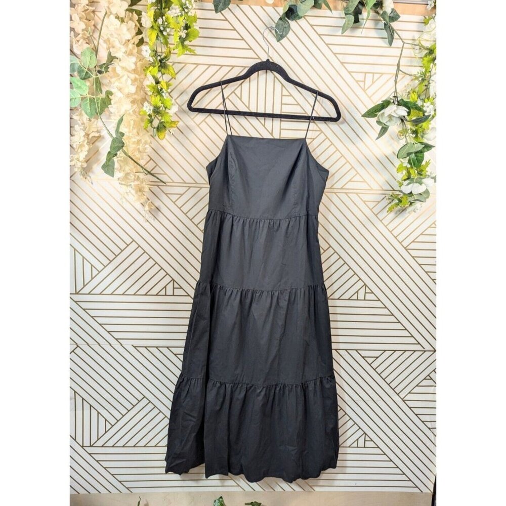 Rails Black Midi Dress